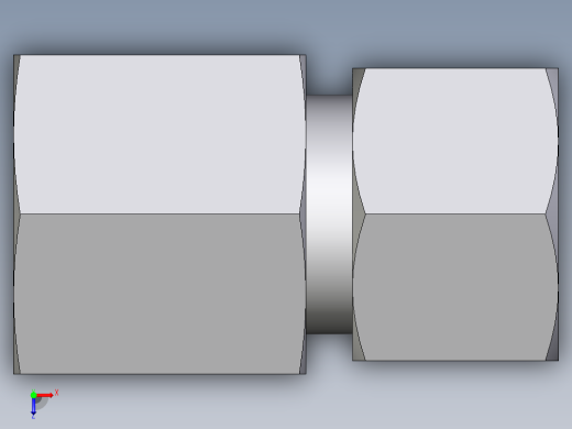 卡套式工业通用硬管接头EO_Swivel_connector_GAI12ZLRCF俯视缩略图