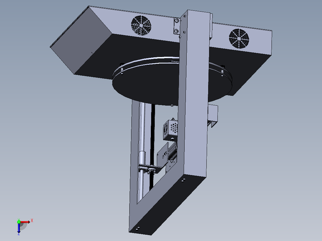 龙门3D打印机俯视图