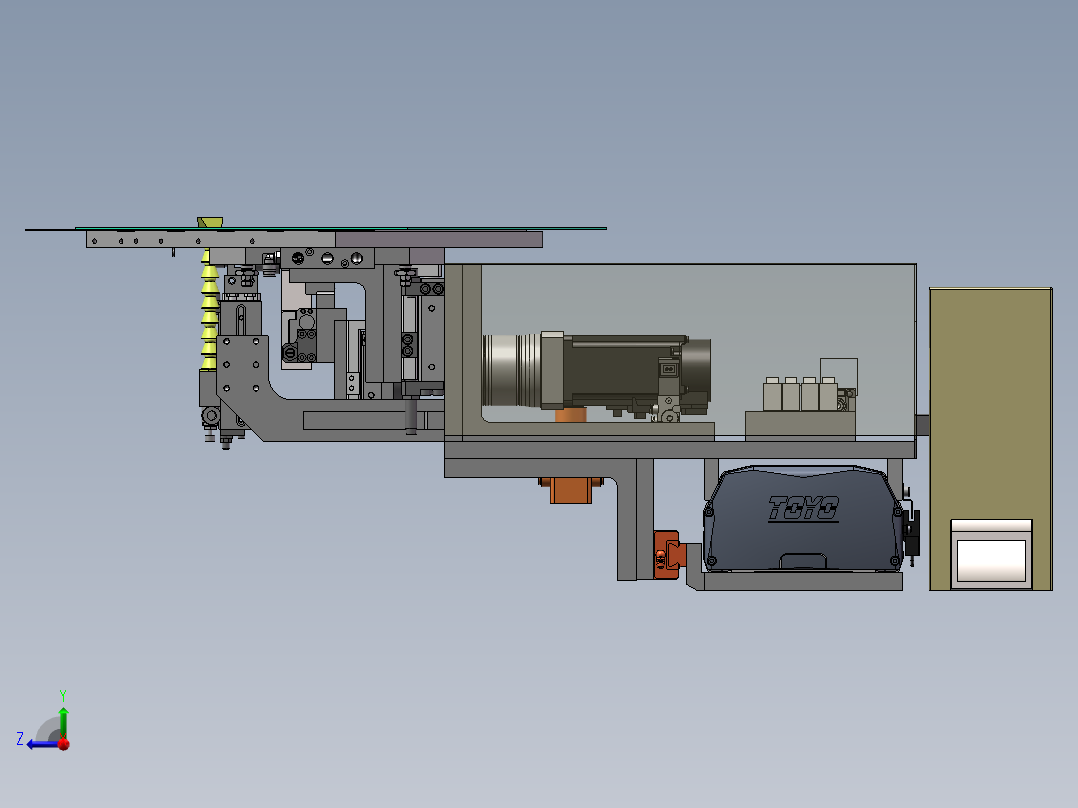 LCM撕膜组件03右视图