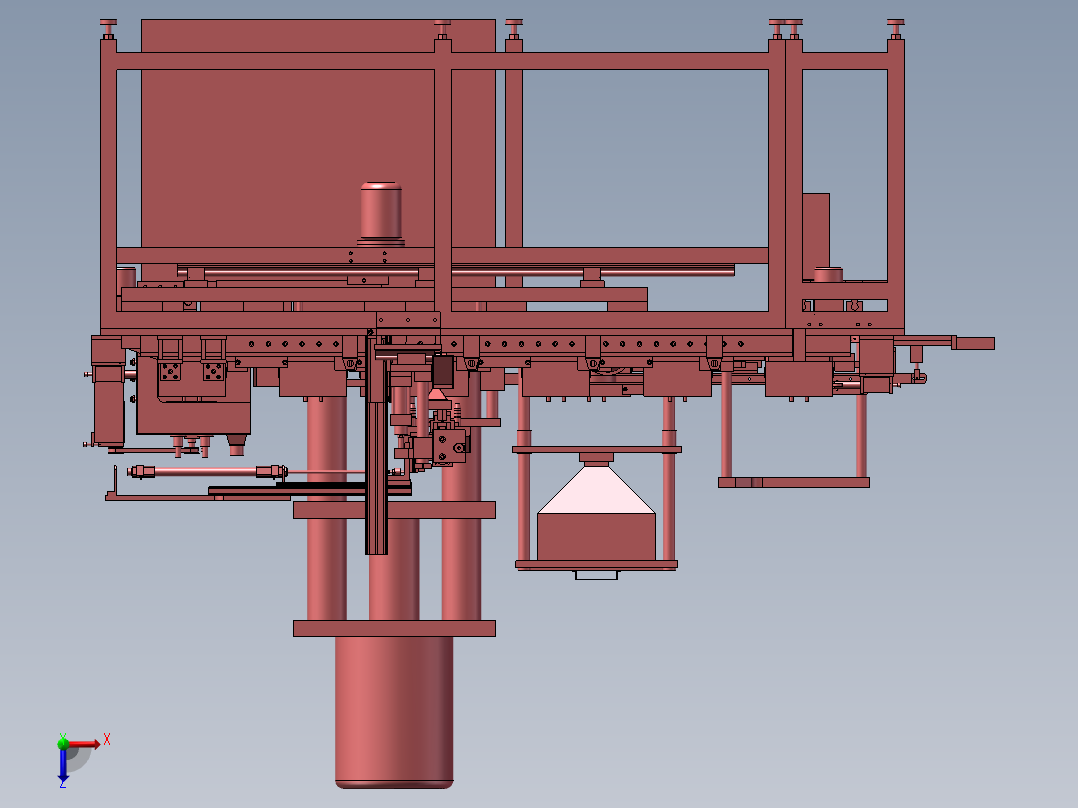 冲压自动生产线俯视图