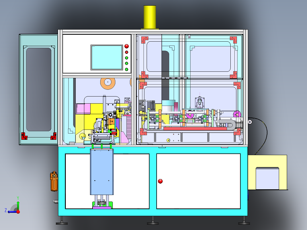 YDR-JS-CA05送料架组件右视图