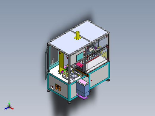 YDR-JS-CA05送料架组件正等轴测缩略图