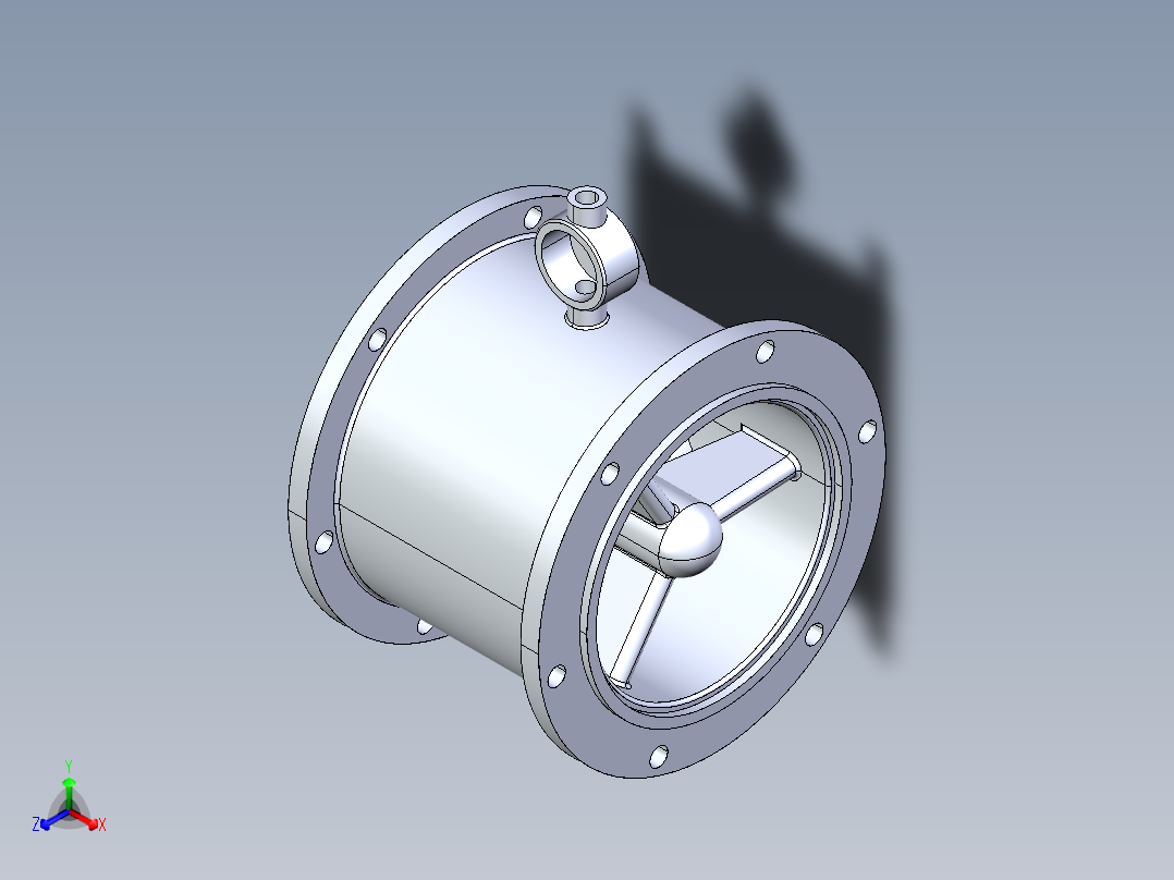 涡轮气体流量计---模型格式为 igs正等轴测图