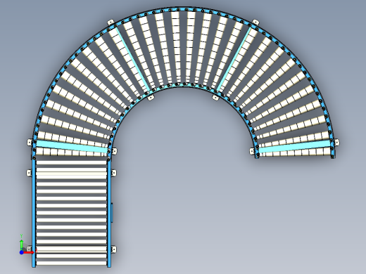 滚筒输送机 (1)前视缩略图