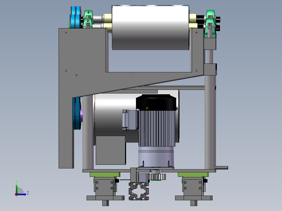 切刷小车左视图