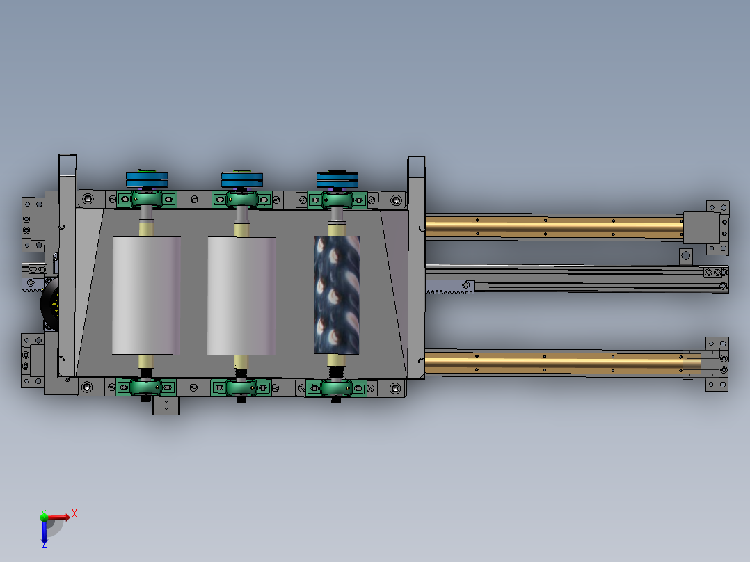 切刷小车俯视图