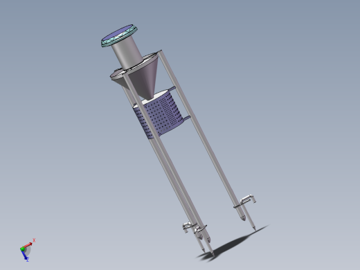 害虫诱杀灯设计SW三维模型