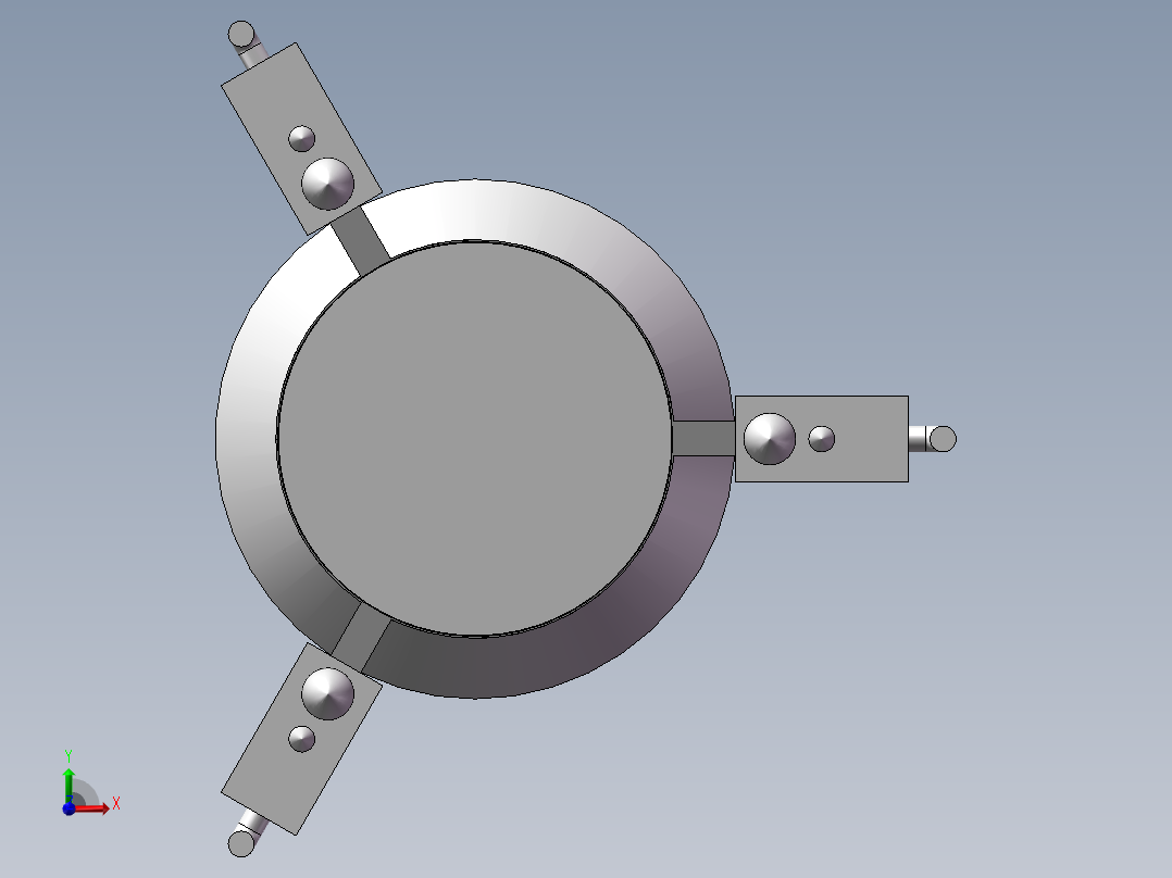 害虫诱杀灯设计SW三维模型前视图