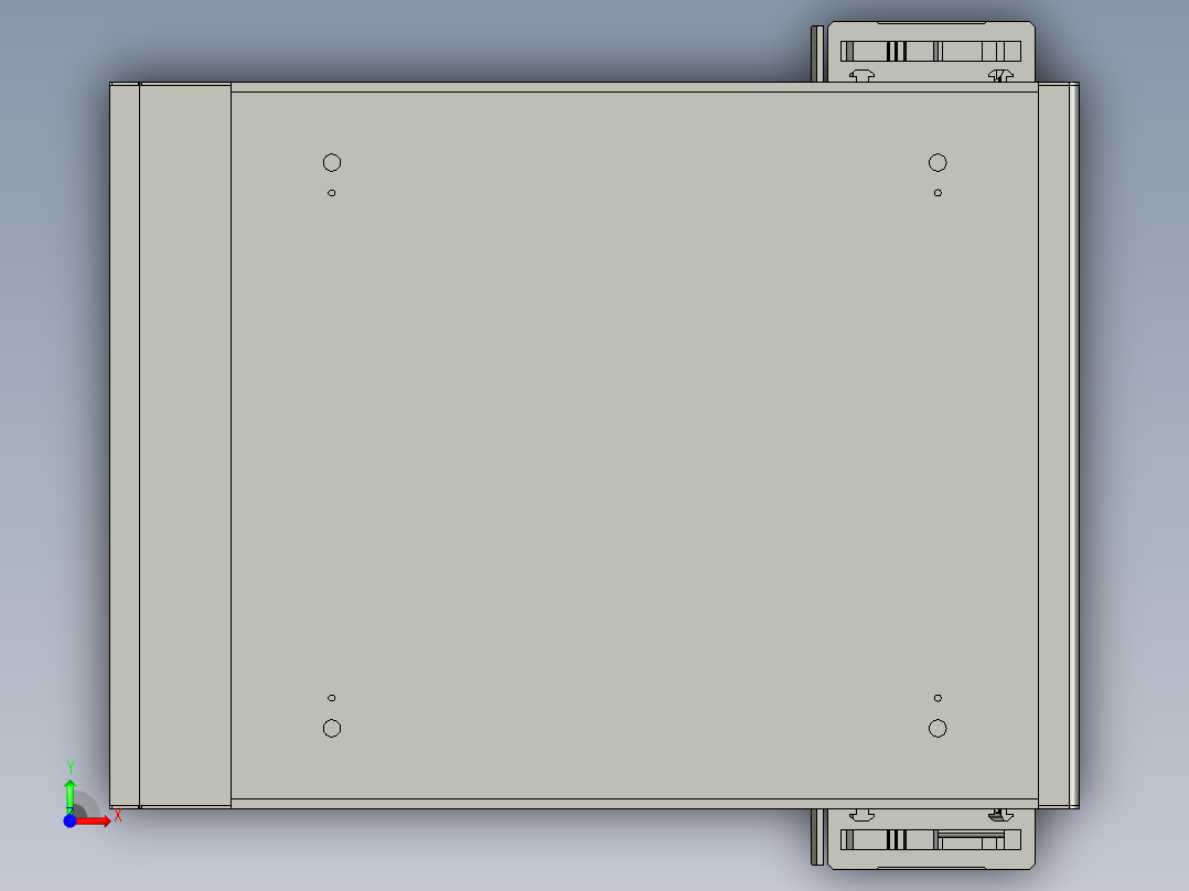 同步带桌面式平台B221-57步进前视图