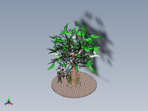 自行车停放植物