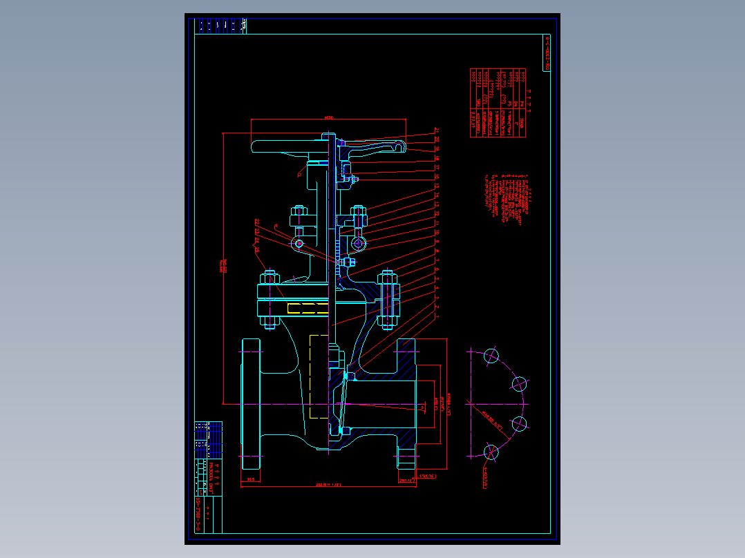 API标准闸阀300LB 3寸口径