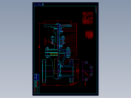 API标准闸阀300LB 3寸口径