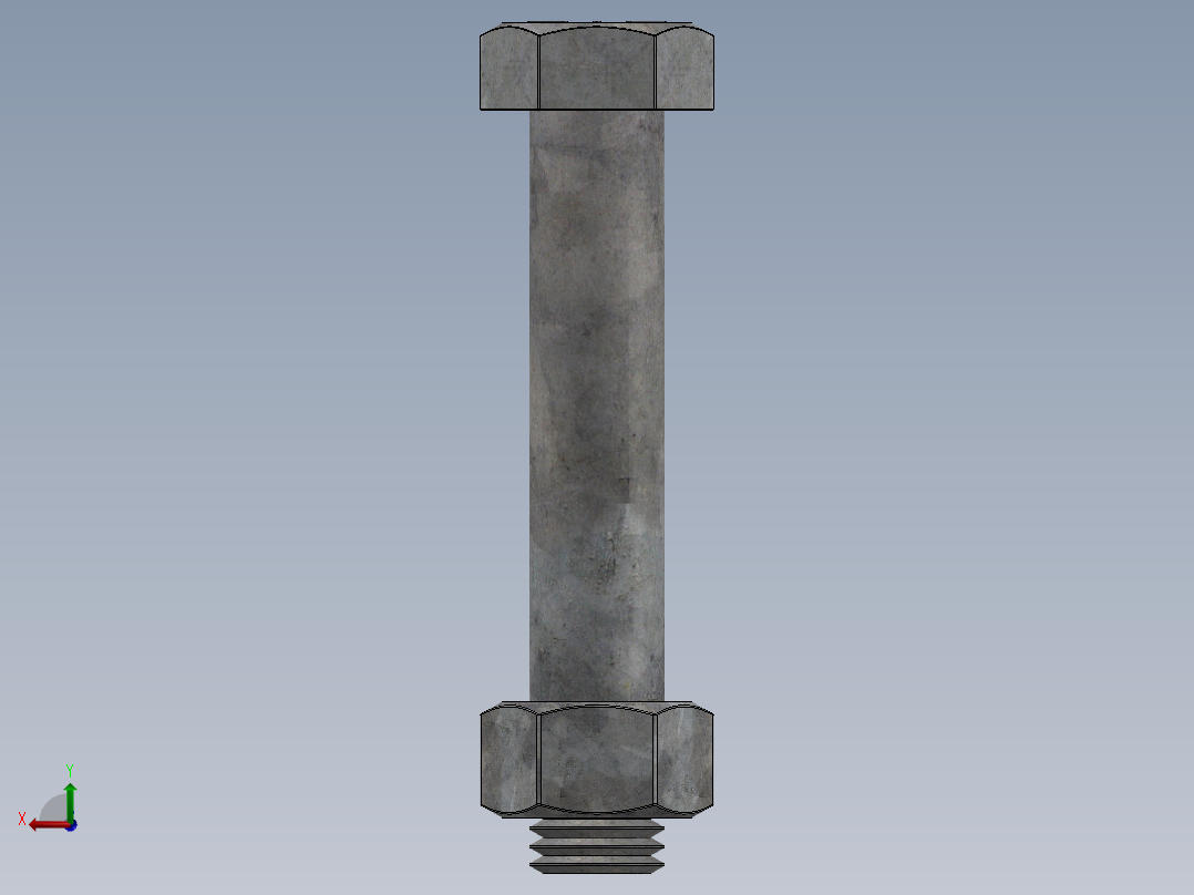 紧固件-0.7500 Helical Drill Bolt后视图