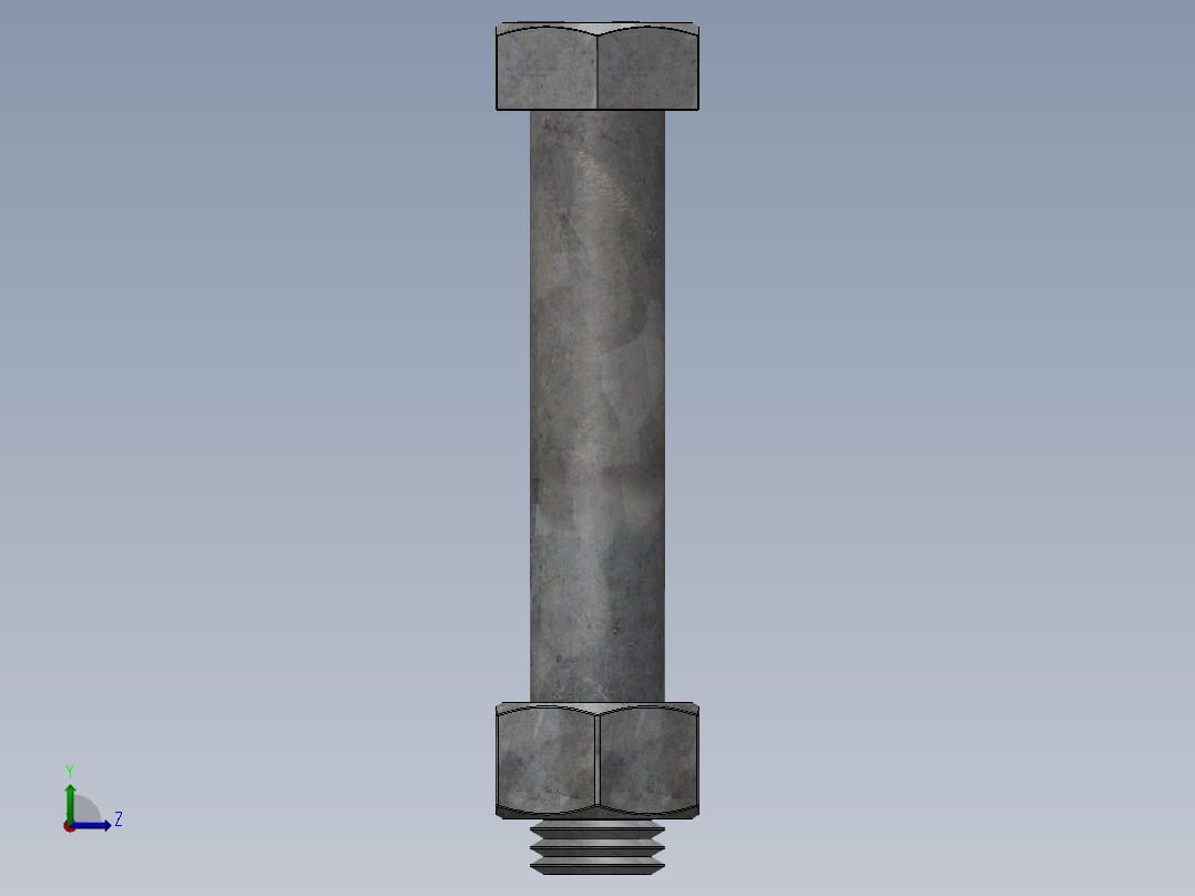 紧固件-0.7500 Helical Drill Bolt左视图
