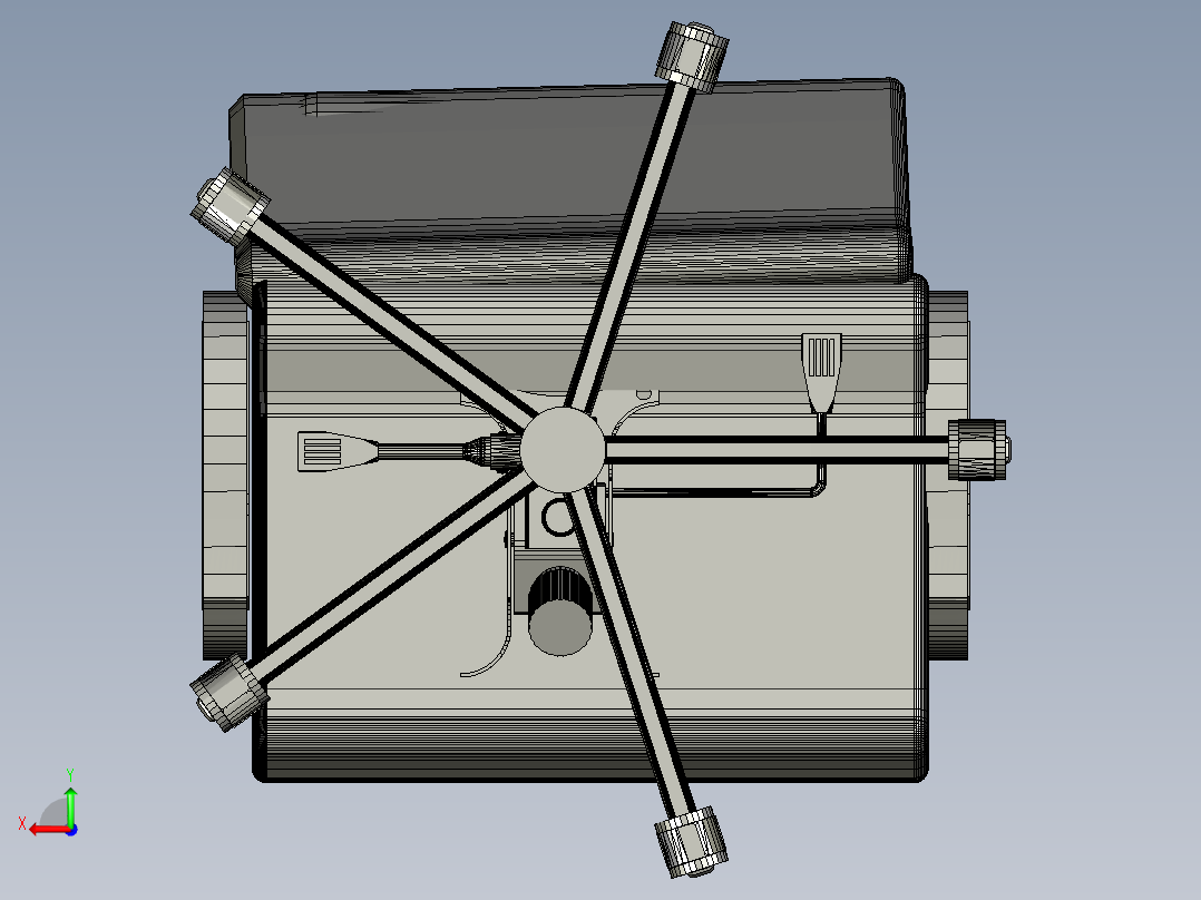 白色女士办公扶手椅后视图