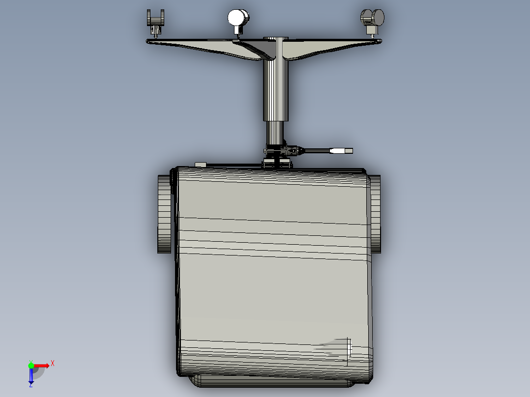 白色女士办公扶手椅俯视图