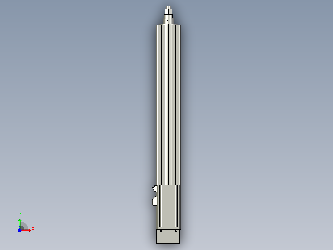 12VZ电动缸-VZ6-S400-BD前视图