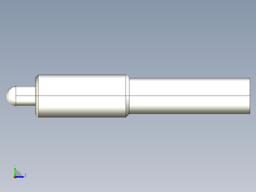定位柱(輕荷重)(本體熱處理)2207-3D多系列多零件图纸模型左视缩略图