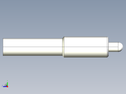 定位柱(輕荷重)(本體熱處理)2207-3D多系列多零件图纸模型右视缩略图