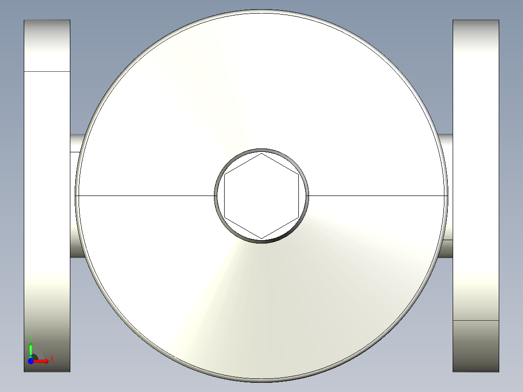 6DKMOFCP NO-DA 气动隔膜阀、常开型双作用，固定法兰，钻孔PN10 16。面对面根据EN 558-1 PVDF前视图