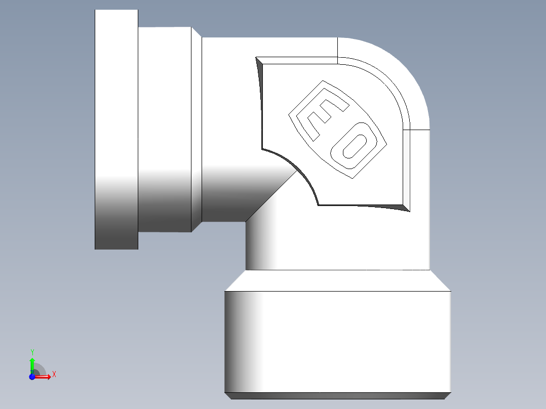法兰接头、1DFL9-42-16前视图