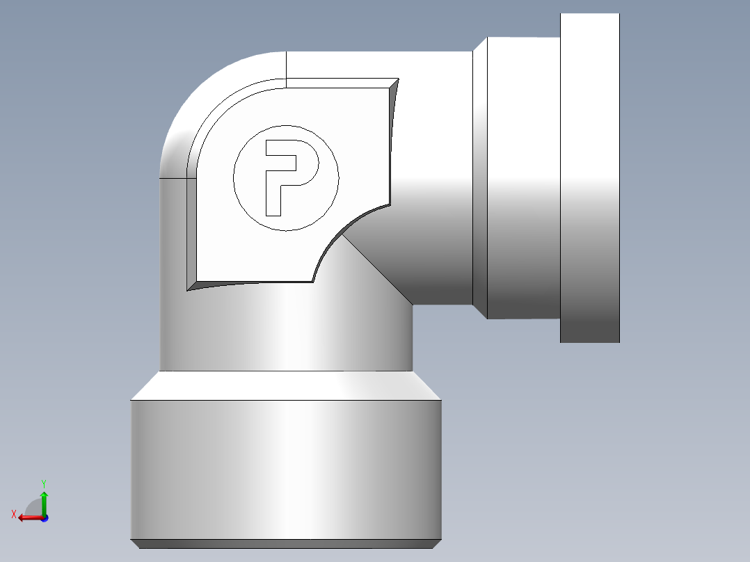 法兰接头、1DFL9-42-16后视图