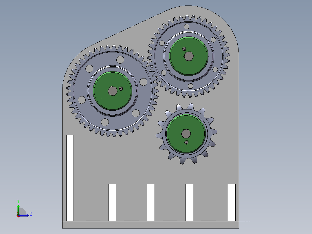 玉米秸秆保留型收割榨汁机的榨汁系统设计说明书及全套图纸左视图