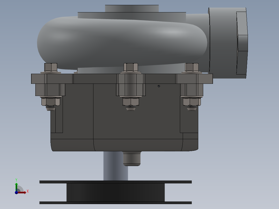 增压器(21)前视图