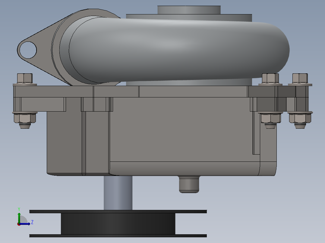 增压器(21)左视图