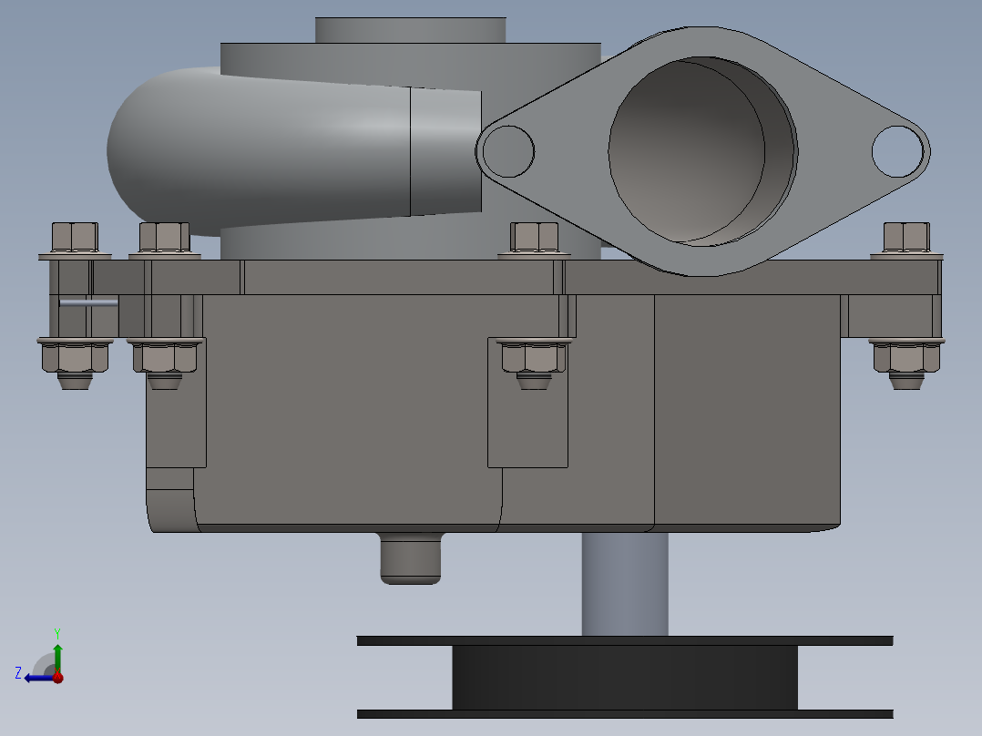 增压器(21)右视图