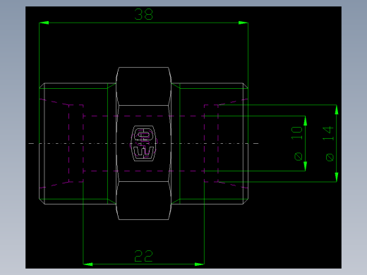 PARKER管接头EO Union G14SCFX_front