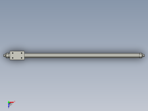2外购件无杆气缸RMS16X450俯视缩略图