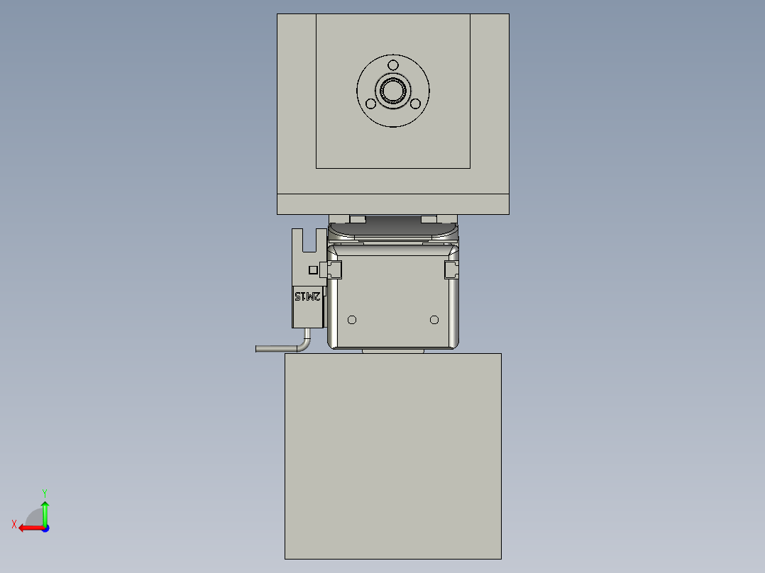 盒螺纹检测总成后视图