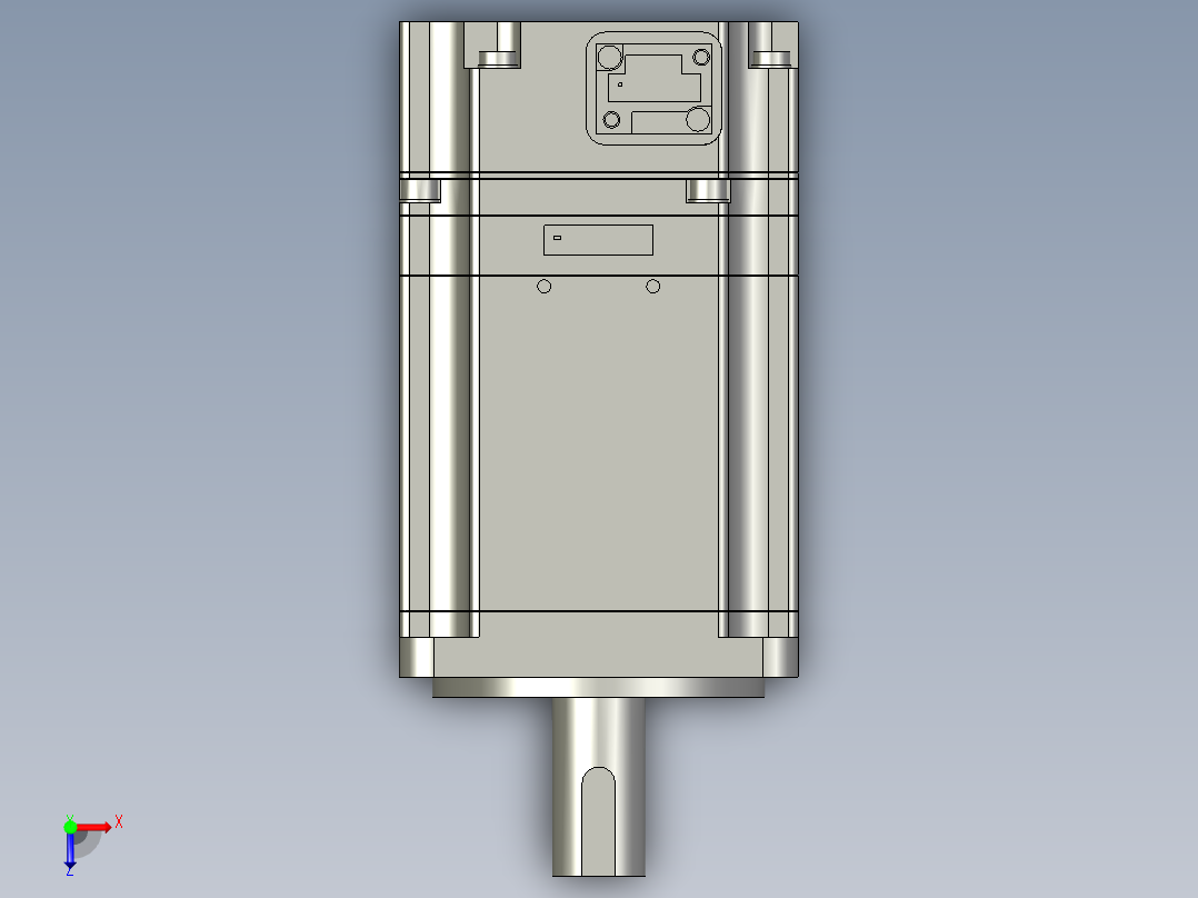 MSMF042L1U2-400W伺服电机俯视图