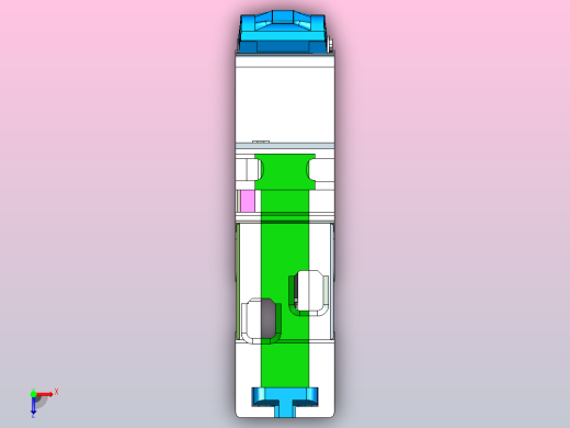 NBH8-40H 1P&amp;N小型断路器三维模型202404俯视缩略图