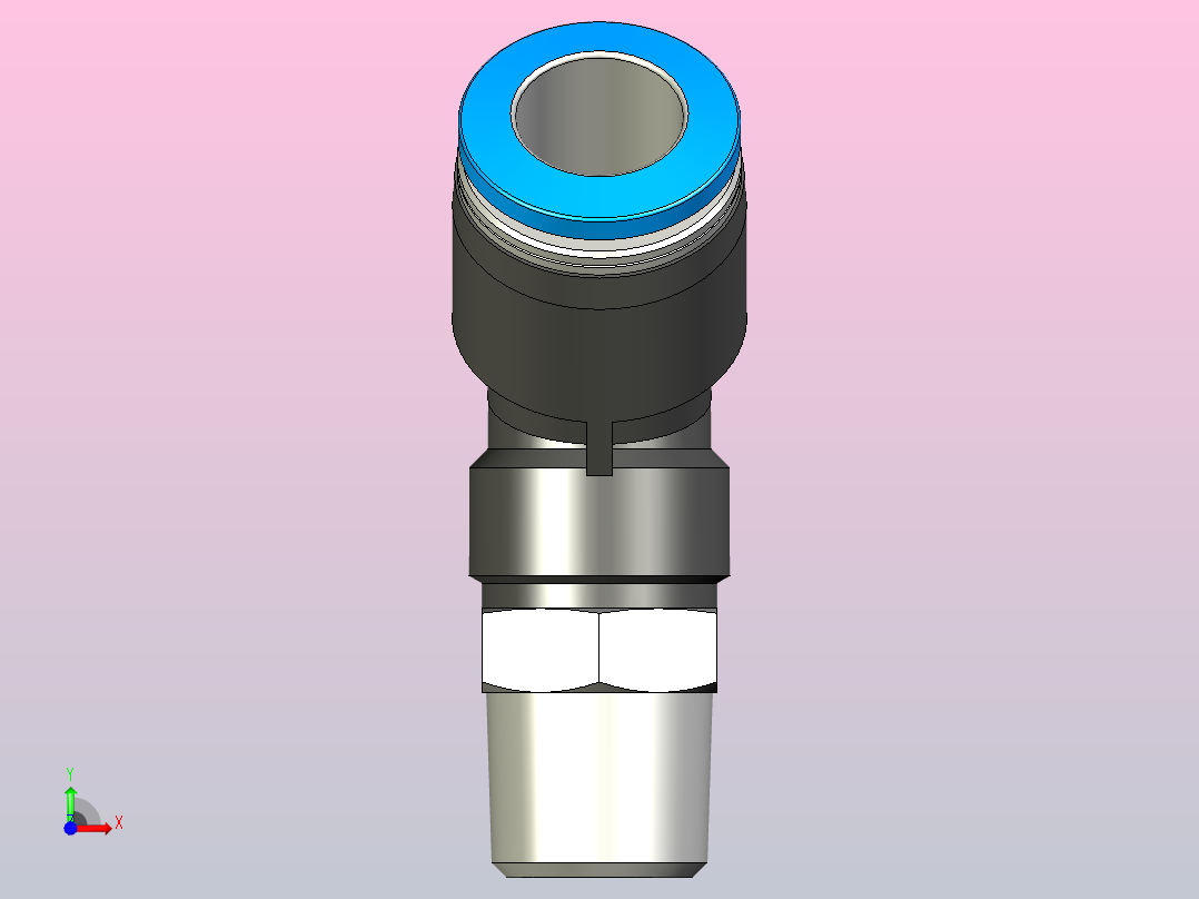 快插接头QSW-1_4-10前视图