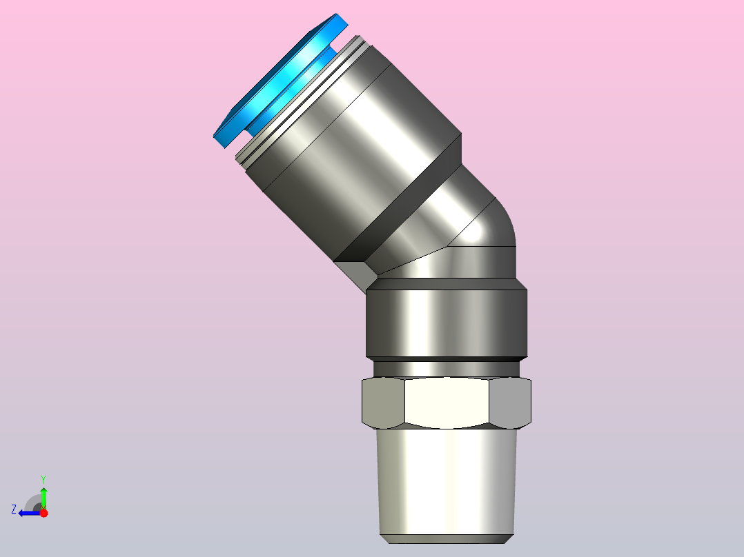 快插接头QSW-1_4-10右视图
