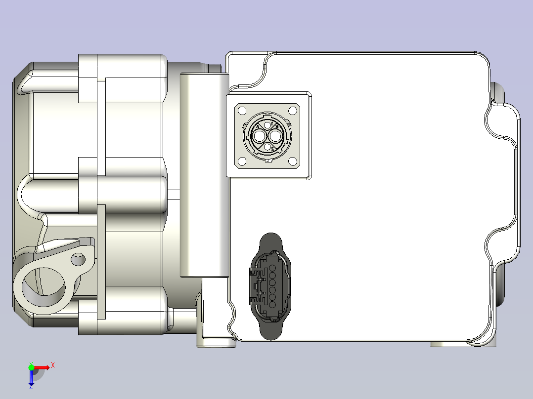 A0005051-26cc 高压空调 空调压缩机俯视图