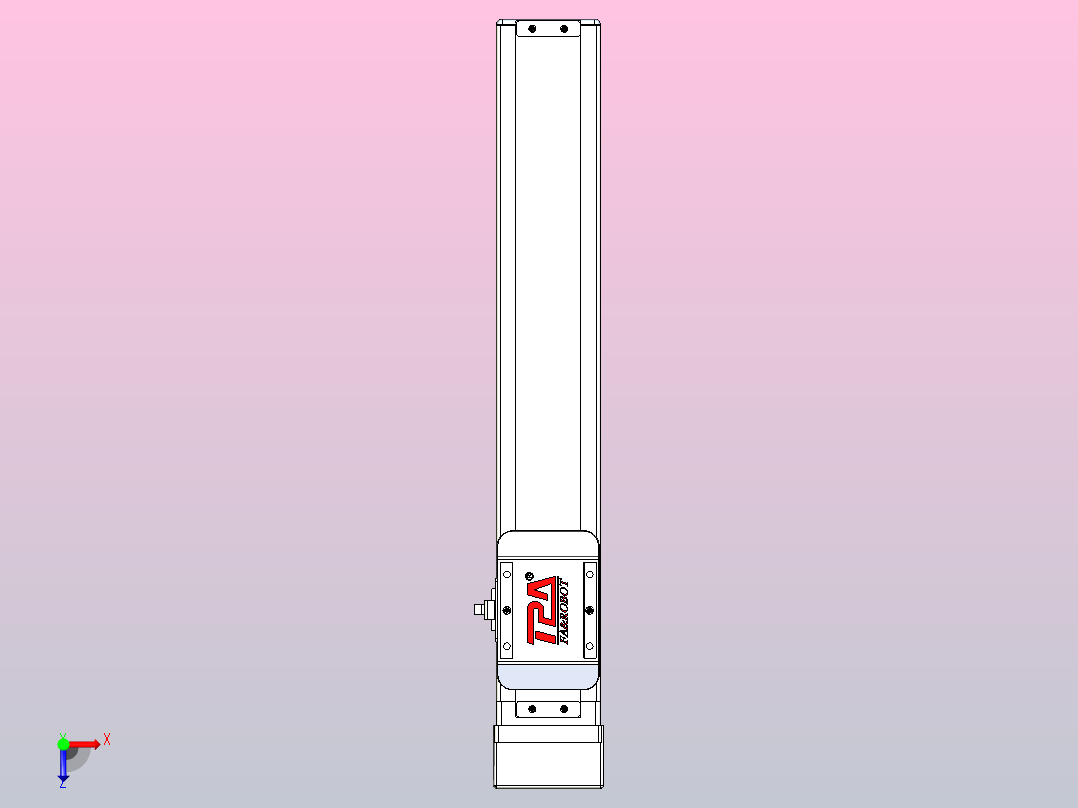 滚珠丝杠直线轴带导轨全封闭TPA-HCR-65S-1610C-L300-MP-Y-P20-N3俯视图
