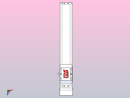 滚珠丝杠直线轴带导轨全封闭TPA-HCR-65S-1610C-L300-MP-Y-P20-N3俯视缩略图
