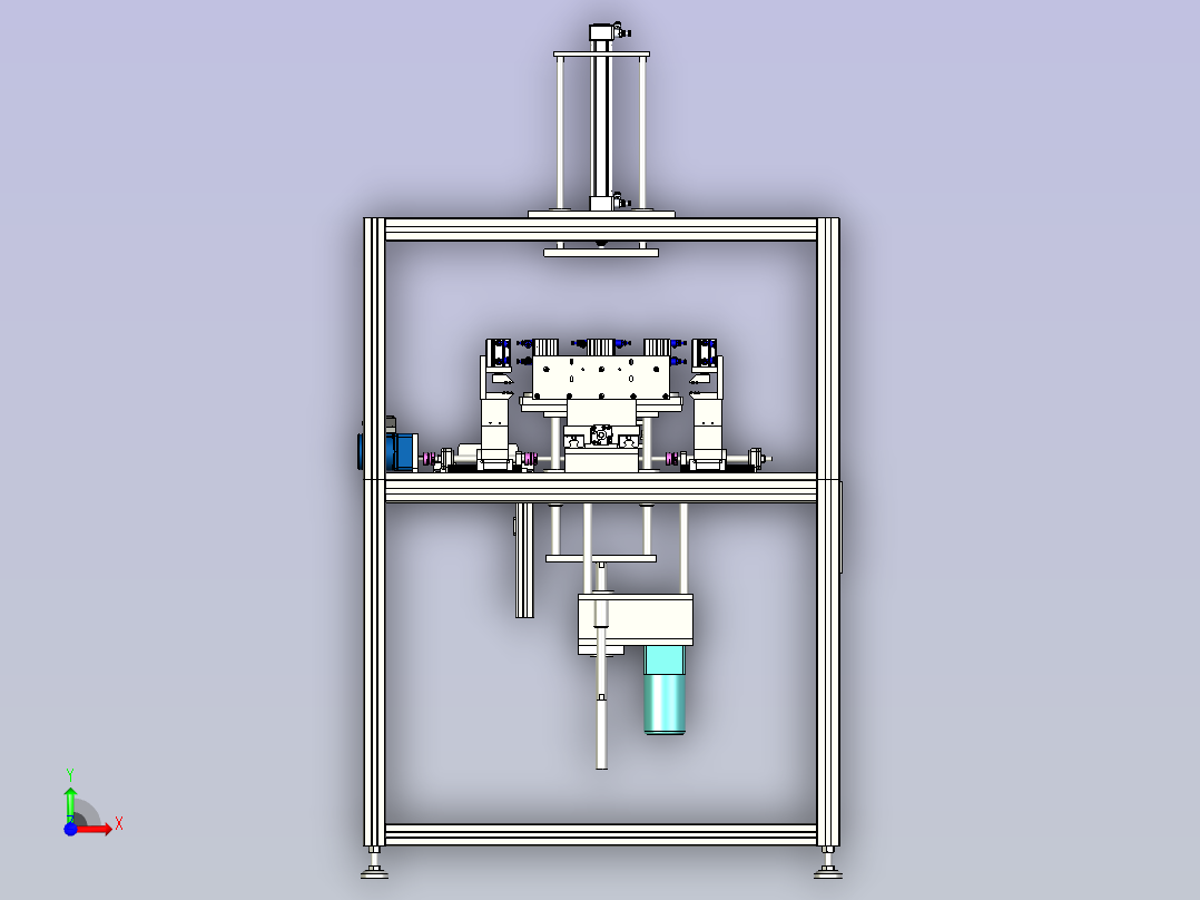 自动丝印设备前视图