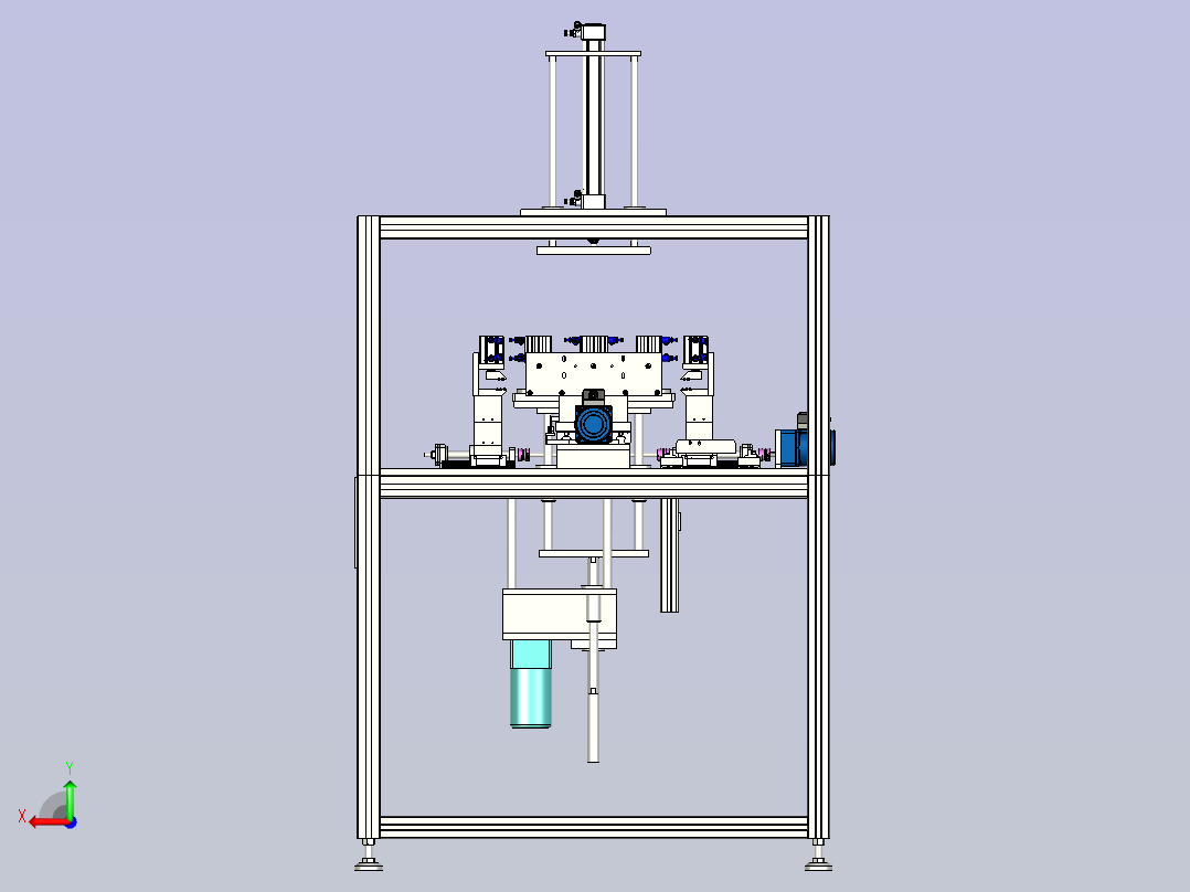自动丝印设备后视图
