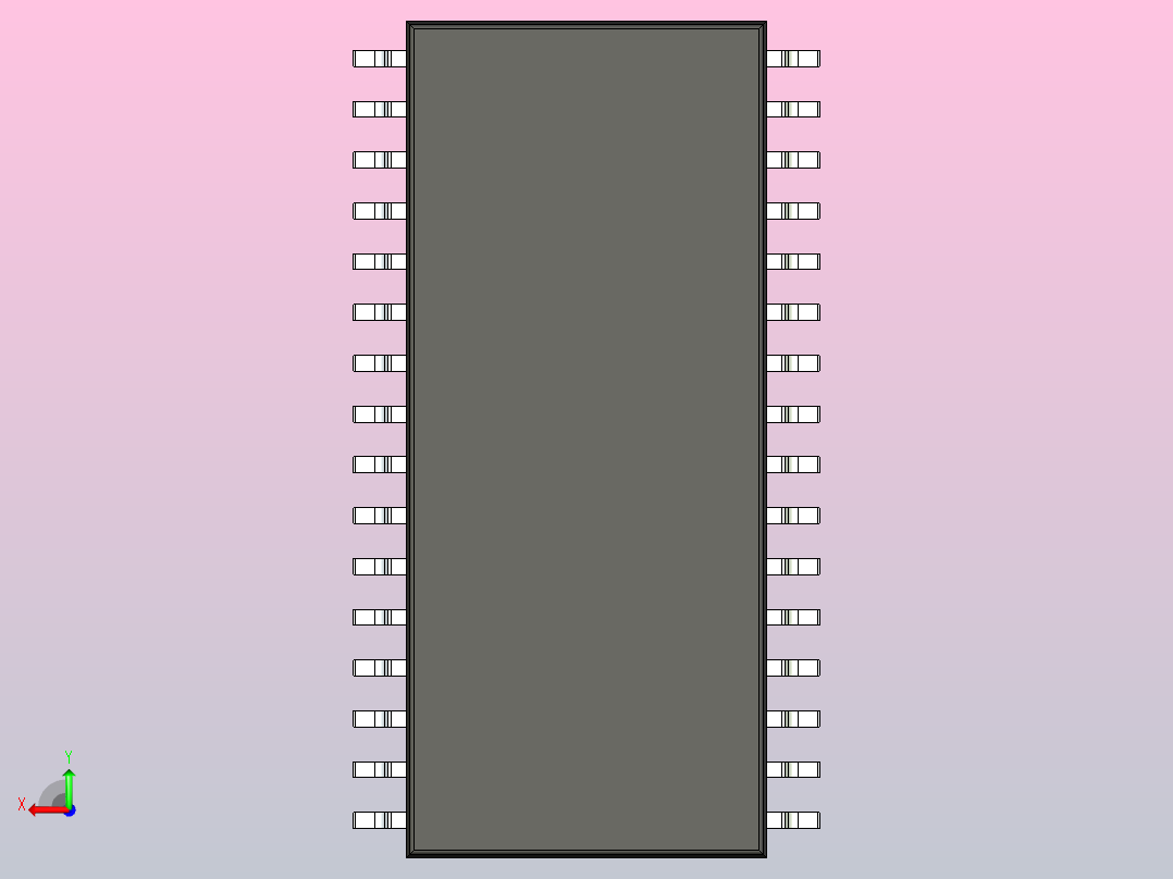 106x SOIC 封装（小外形集成电路）SOIC127P1176X120-32N后视图