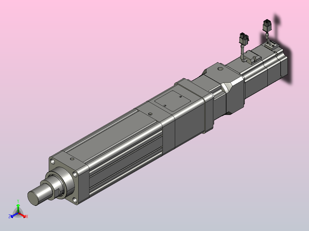 轻载电动缸TPA-ESR80-2510C-L100-M-W-P75-JX-C3主视图