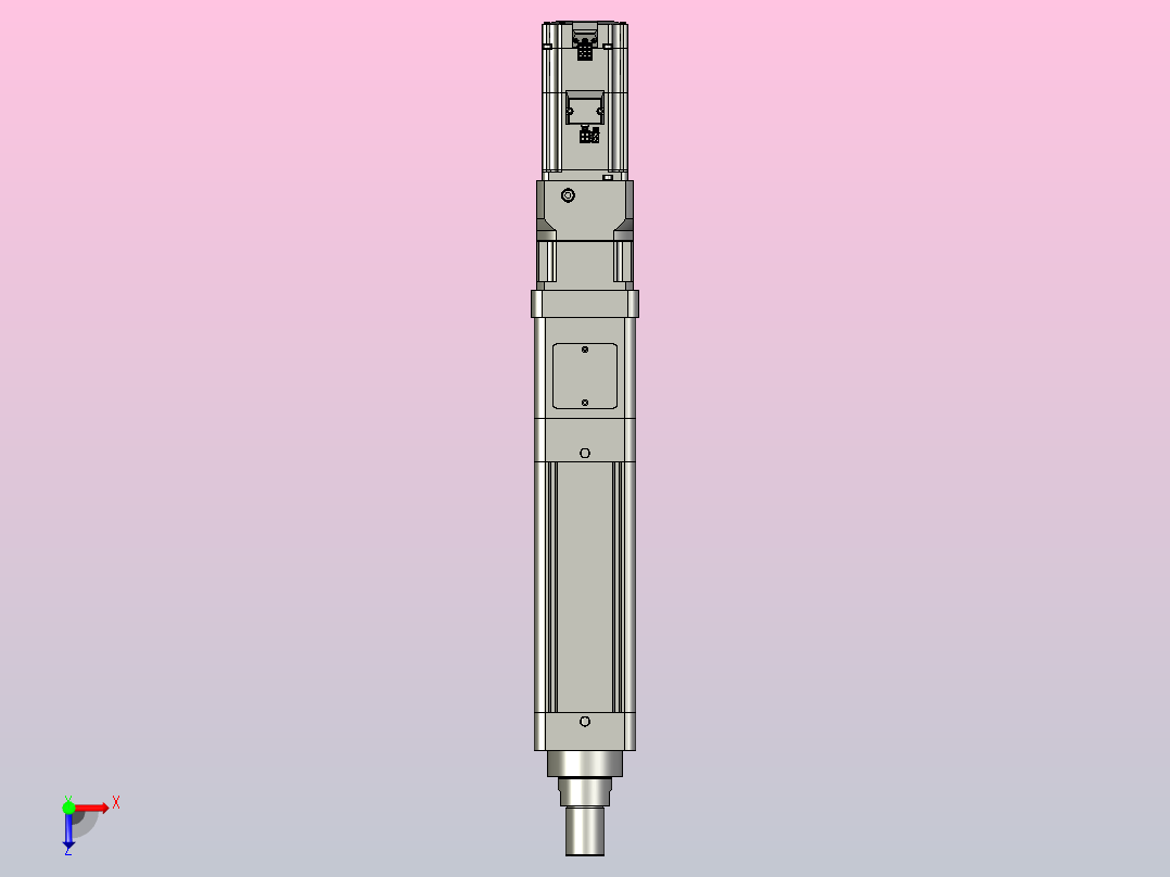轻载电动缸TPA-ESR80-2510C-L100-M-W-P75-JX-C3俯视图