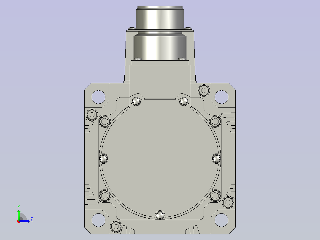 ECMA-C21010FS10KW伺服电机左视图