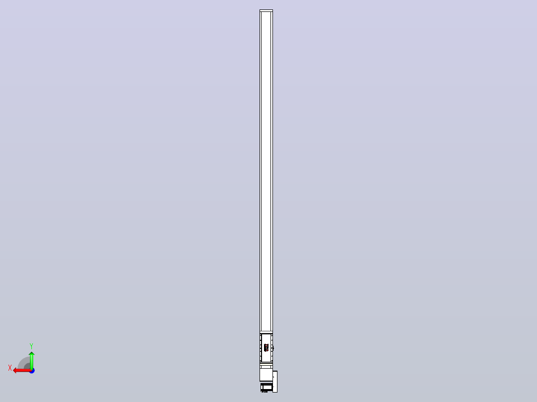 伺服电机集成皮带传动直线执行器TPA-OCB-140-256-L3250-MR-P75-N3后视图