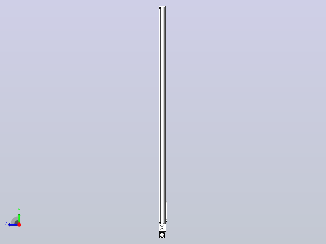 伺服电机集成皮带传动直线执行器TPA-OCB-140-256-L3250-MR-P75-N3右视图