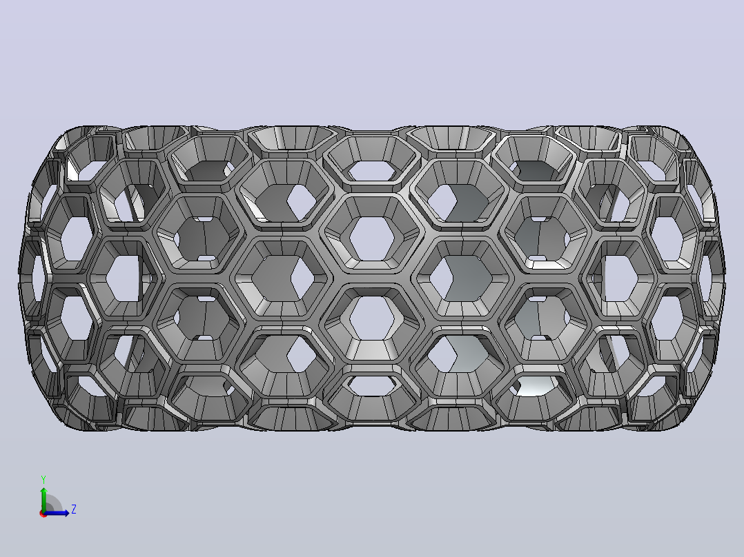 蜂窝图案手镯使用Solidworks左视图