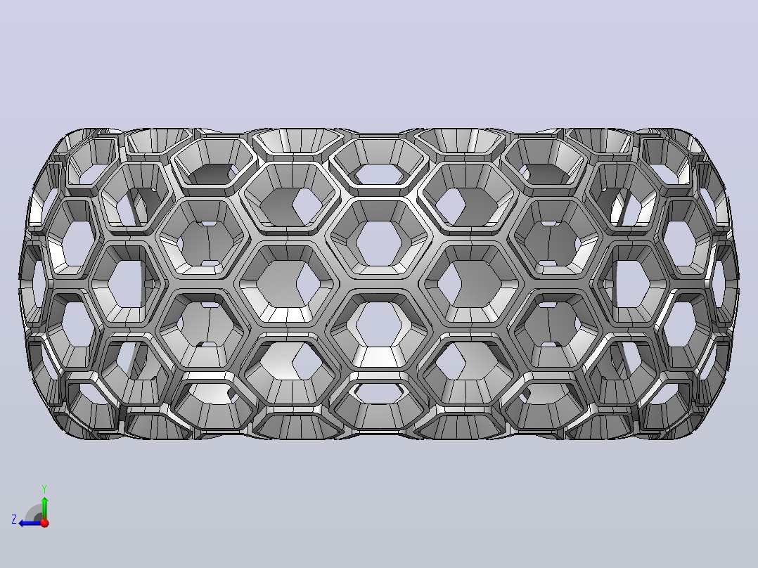 蜂窝图案手镯使用Solidworks右视图